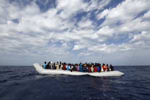 MOAS rescue 105 migrants in rubber dinghy Photo: Darrin Zammit Lupi/MOAS